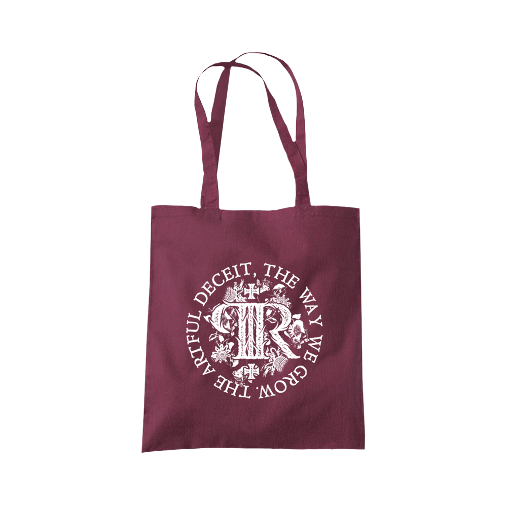 False - Burgundy Tote Bag - Palm Reader